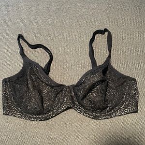 Victoria Secret 34 D Black Nude Bra